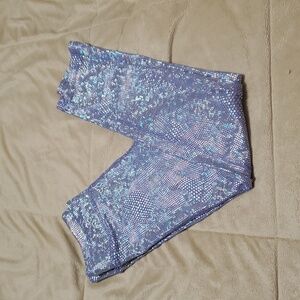 More Than Magic Shimmering Holographic Lavender Leggings For Girls 6/6x
